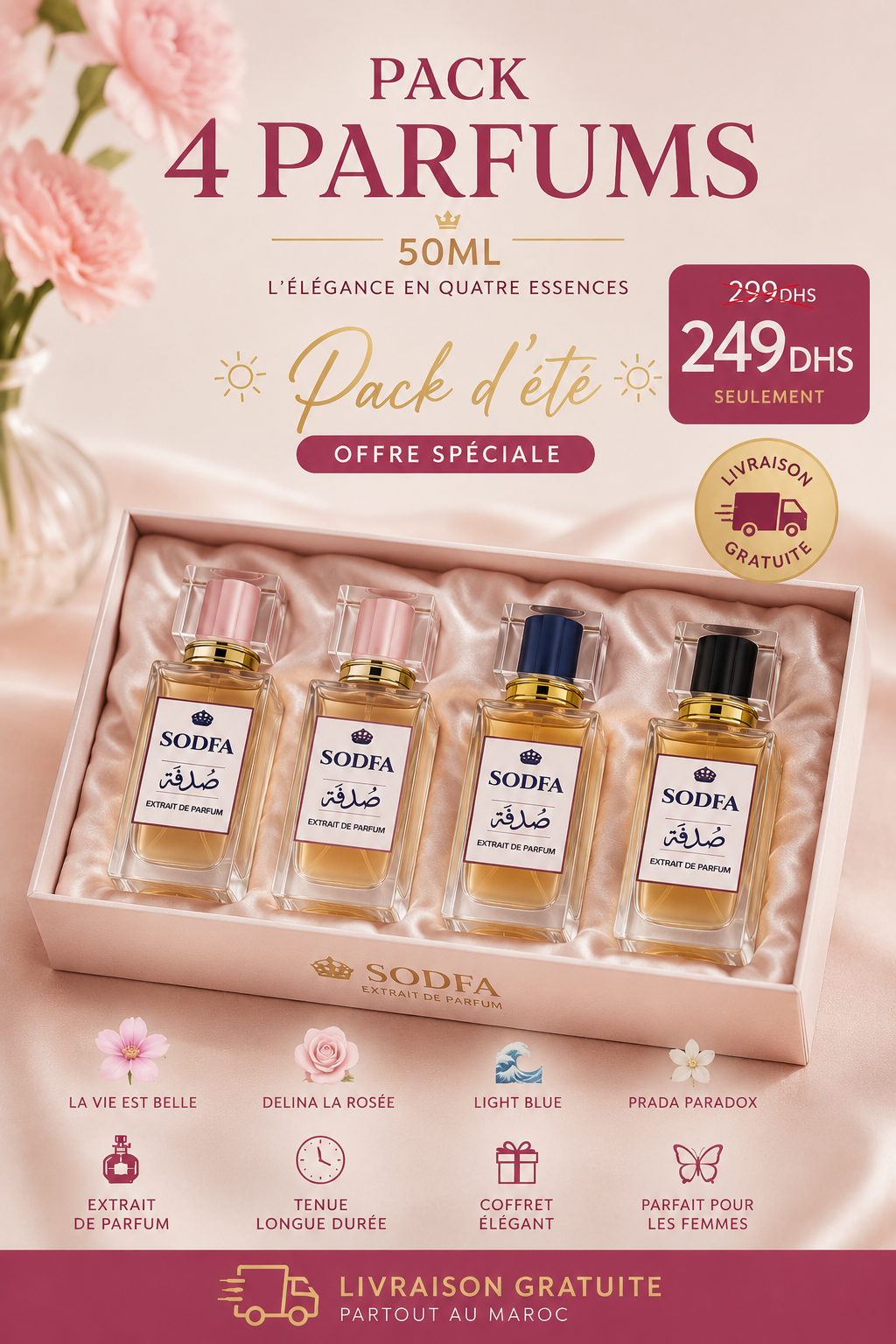 🌸 PACK ÉTÉ FEMMEE – SODFA 🌸