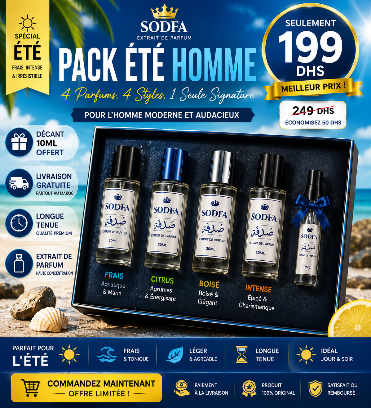 🔥 PACK ÉTÉ HOMMEE – SODFA 🔥